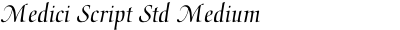 Medici Script Std Medium
